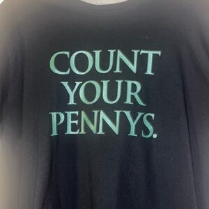 Nike Penny Hardaway “ Count Your Pennys” Tee Size Large